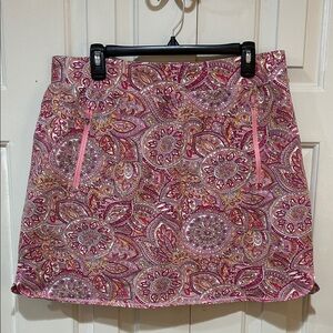 T by Talbots Pink Paisley Skort